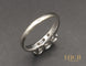 Bague 56 Bague trilogie en or blanc et diamants 58 Facettes A10878