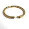 Bracelet Bracelet jonc ouvrant grand modèle en or jaune 18k 58 Facettes