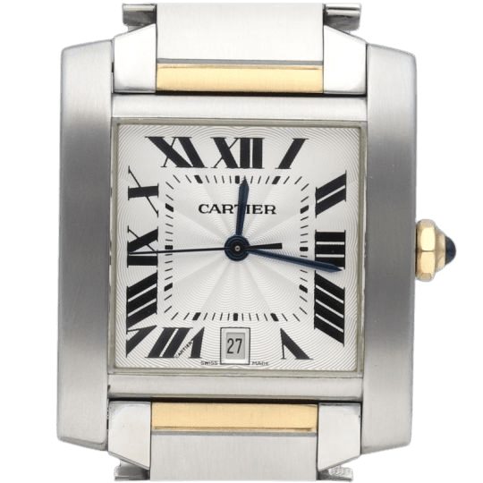 Montre Cartier Montre Tank Francaise Moyen Or Acier 58 Facettes MT39714