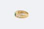 Bague Oro Giallo / 14 Bague en or jaune 18 ct avec émeraude et diamants 58 Facettes anl177
