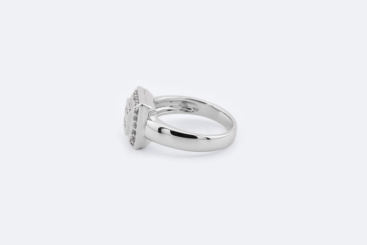 Bague 15 / Oro Bianco Bague en or blanc 18 carats et diamants 0,25 ct 58 Facettes ANL671
