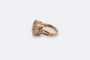 Bague 12 / Oro Rosa Bague vintage en or jaune 18 ct avec morganite rose pâle 58 Facettes ANL690