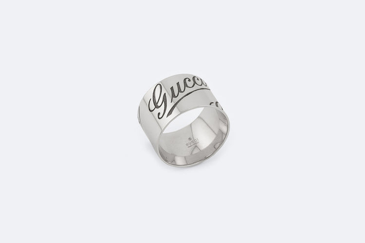 Bague 19 / Oro Bianco Gucci - Bague en or blanc 18 kt 58 Facettes ANL719
