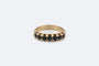 Bague Oro Giallo / 20 Bague en or jaune 18 kt avec saphirs 58 Facettes anl918