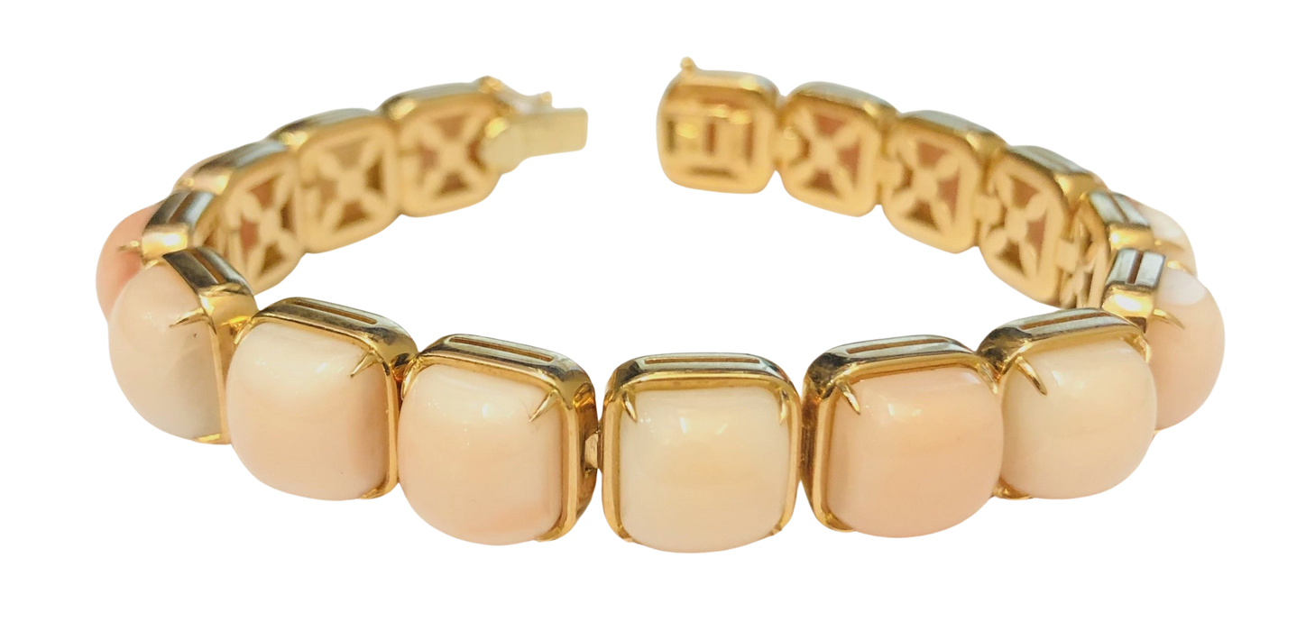 Bracciale in oro e corallo