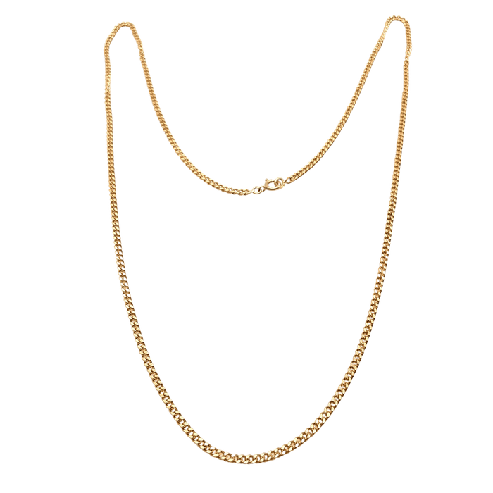 Collier Chaîne or jaune maille gourmette 58 Facettes