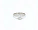 Bague 54 Bague solitaire en or blanc 18 kt avec diamant 0,90 ct HRD 58 Facettes 5605
