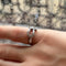 Bague 50.5 Fred Force 10 - Bague moyen modèle en or gris 18K pavée de diamants 58 Facettes REF24104CF-267