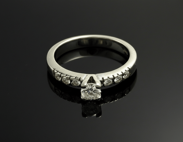 Bague Biandrate Gioielli - Bague en or blanc 18 carats et diamants 58 Facettes