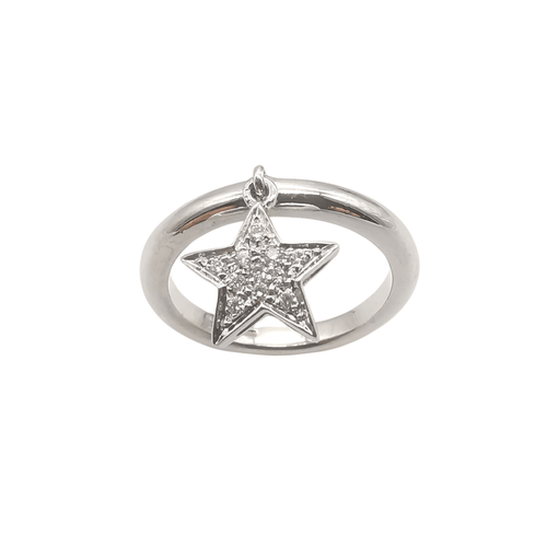 Bague 53 Bague en or blanc 18 carats & diamants 58 Facettes