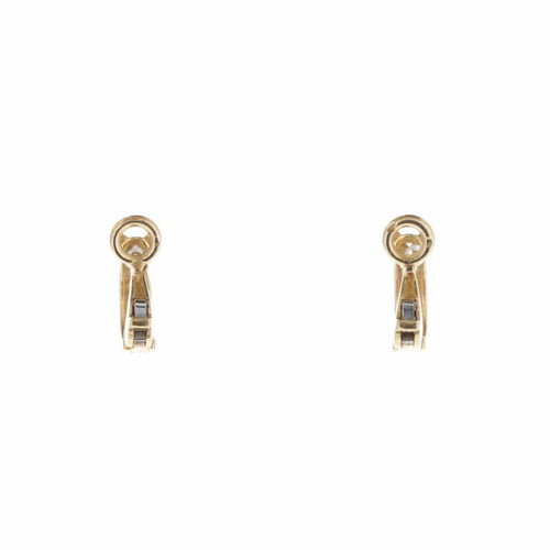 Boucles d'oreilles Chaumet - Boucles d’oreilles créoles en or jaune 18 K et diamants 58 Facettes 2.17582