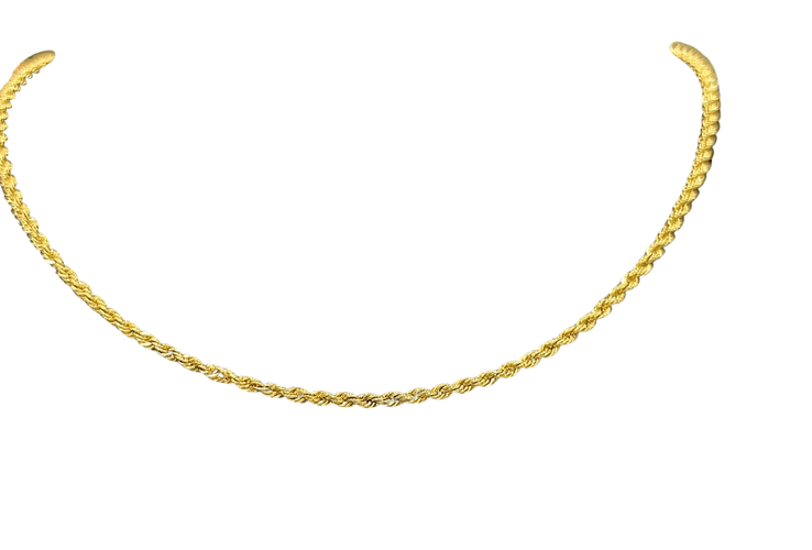 Collier Collier maille corde or jaune 58 Facettes LP177