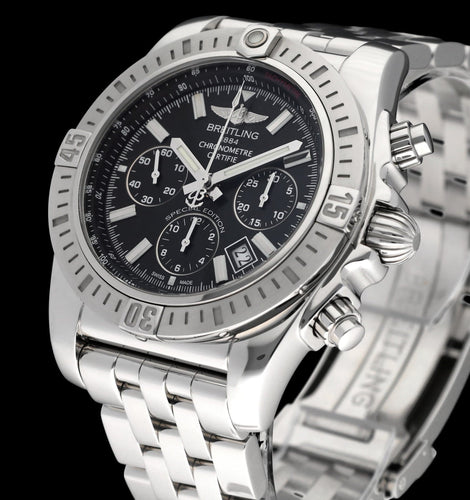 Breitling Chronomat 44 AB0115 Saat - Çelik otomatik saat 58 Facettes BTL/CHM/160