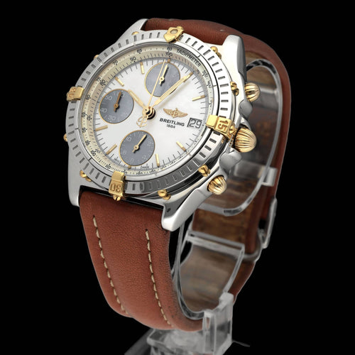 Relógio Breitling Chronomat B13050.1 - Relógio automático 39 mm ouro/aço, mostrador madrepérola 58 Facettes BTL/CHM/165