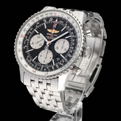 Breitling Navitimer 01 AB0120 Saat - 43 mm çelik otomatik saat 58 Facettes BTL/NVT/072