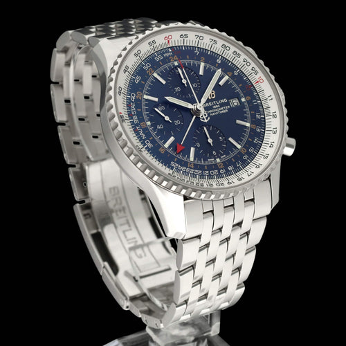 Breitling Navitimer World Watch - 46 mm steel automatic watch (A24322) 58 Facettes BTL/NVT/083