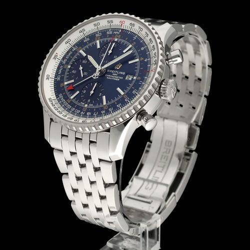Breitling Navitimer World Watch - 46 mm steel automatic watch (A24322) 58 Facettes BTL/NVT/083