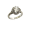 Bague solitaire or blanc diamant 1,58 carat 58 Facettes 26/6