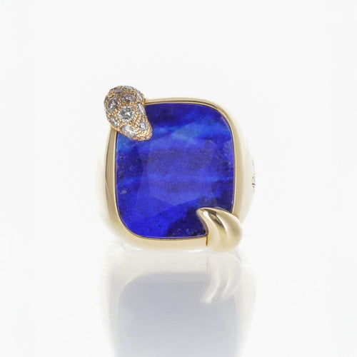 Bague 54 Pomellato Ritratto - Bague en or rose 18K et lapis-lazuli 58 Facettes 2.18501