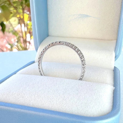 Bague 56.5 Bague Alliance Américaine Diamants 0,82 carat 58 Facettes AA 1712