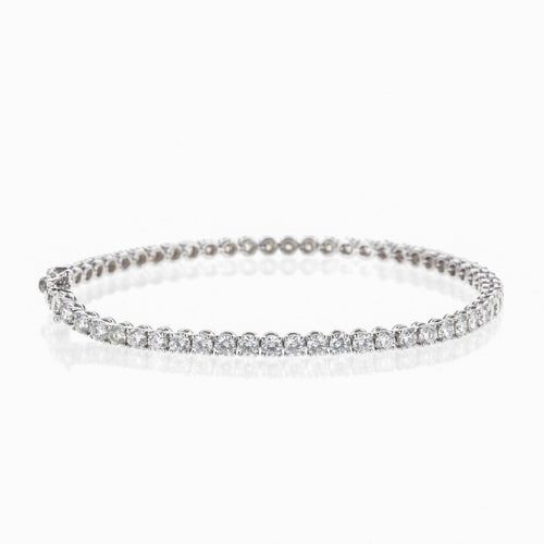 Bracelet Bracelet rivière de diamants 5,05 ct en or blanc 18 K 58 Facettes 2.19052