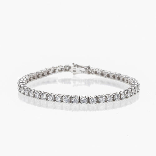 Bracelet Bracelet rivière de diamants en or blanc 18 K 6,40 ct G/VS 58 Facettes 2.19051