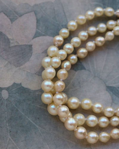 Bracelet Bracelet 3 rangs de perles de culture en or blanc 58 Facettes C1910