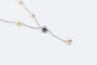 Collier Oro Bianco Collier - Perles blanches et grises en or blanc 18 kt 58 Facettes col303