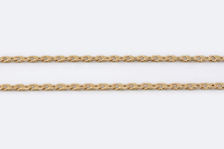 Collier Oro Giallo Chaîne en or jaune 18 kt 24 cm 58 Facettes col323