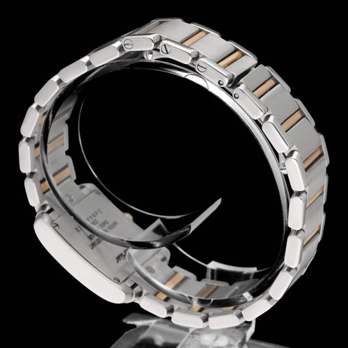 Kello Cartier Tank Française - Naisten kvartsikello kulta/teräs 20 mm 58 Facettes CRT/TNK/003