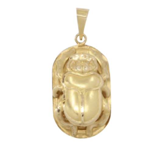 Pendentif Pendentif scarabée égyptien en or jaune 58 Facettes 089451