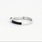 Bague 53 Bague en or gris avec saphir et diamants 58 Facettes DV4307-2