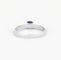 Bague 53 Bague en or gris avec saphir et diamants 58 Facettes DV4307-2