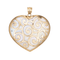 Pendentif Pendentif Grand Coeur Or Jaune Nacre 58 Facettes G12708