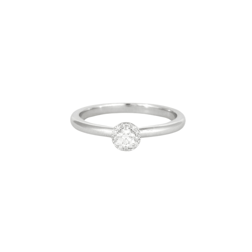 Bague 54 Solitaire or blanc diamant 58 Facettes 3121182