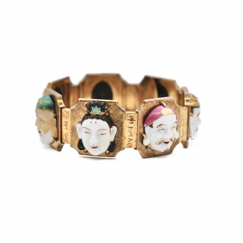 Bracelet Bracelet « Sept visages » en or jaune 18K et céramique 58 Facettes REF2314-54