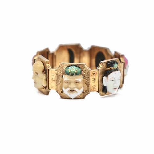 Bracelet Bracelet « Sept visages » en or jaune 18K et céramique 58 Facettes REF2314-54
