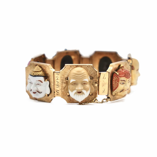 Bracelet Bracelet « Sept visages » en or jaune 18K et céramique 58 Facettes REF2314-54