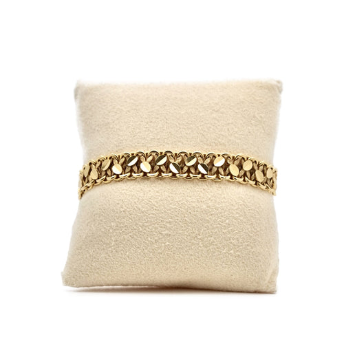 Bracelet Bracelet « Grains de café » en or jaune 18K 58 Facettes REF2377-106