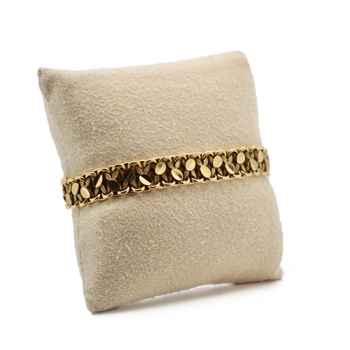 Bracelet Bracelet « Grains de café » en or jaune 18K 58 Facettes REF2377-106
