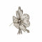 Broche Broche fleur dentelée en or 18K et 14K sertie de diamants 58 Facettes REF24101CF-264