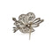 Broche Broche fleur dentelée en or 18K et 14K sertie de diamants 58 Facettes REF24101CF-264