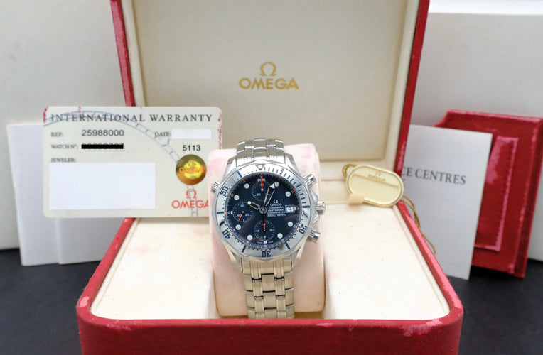 Zegarek Omega Seamaster Diver 300M - Automatyczny zegarek stalowy ref. 2598.80 (1999) 58 Facettes OMG/SEA/300