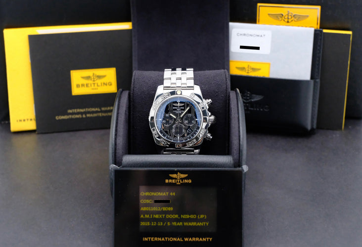 Orologio Breitling Chronomat 44 - Orologio automatico in acciaio AB0110 (2015) 58 Facettes BTL/CHM/179