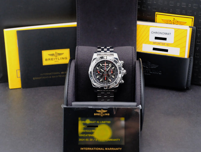 Breitling Chronomat AB0141 watch - 41 mm automatic steel watch (2014) 58 Facettes BTL/CHM/185