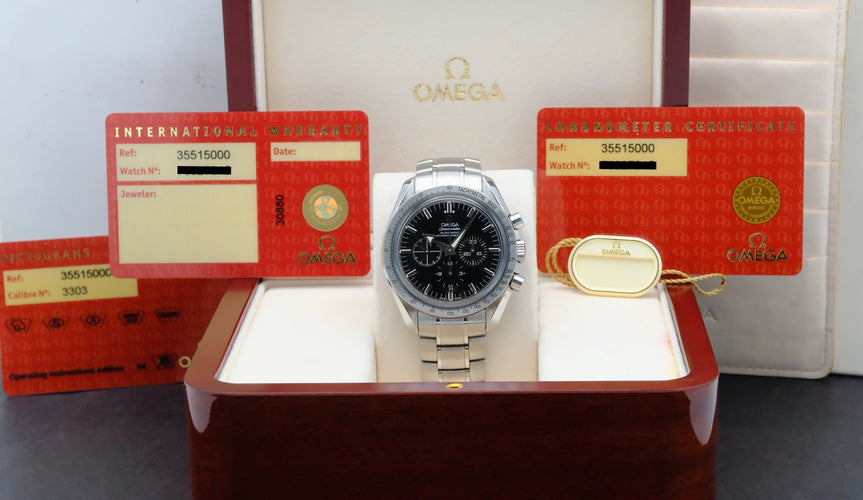 Omega Speedmaster Broad Arrow - Automaattikello teräs 42 mm viite 3551.50.00 58 Facettes OMG/SPP/072
