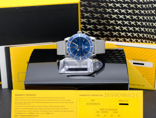 Breitling Superocean Héritage 46 Uhr - Automatische Stahluhr A17320 (2009) 58 Facettes BTL/SOC/114