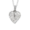 Pendentif Pendentif cœur en or blanc 18 carats et diamants 58 Facettes 5280