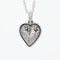 Pendentif Pendentif cœur en or blanc 18 carats et diamants 58 Facettes 5280