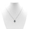 Collier Collier - Croix en or blanc avec saphirs et diamants 58 Facettes 14478